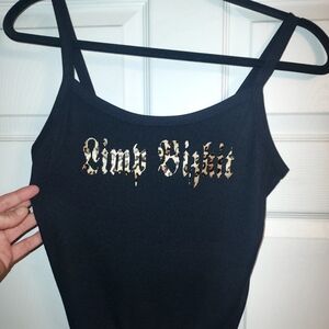 Limp bizkit crop Top leopard print Tan top ribbed Limp Bizkit Shirt Leopard Prin